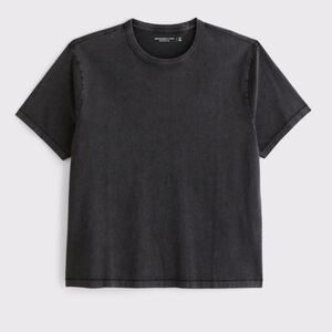 Abercrombie Shrunken Tee XL Washed Black NWT